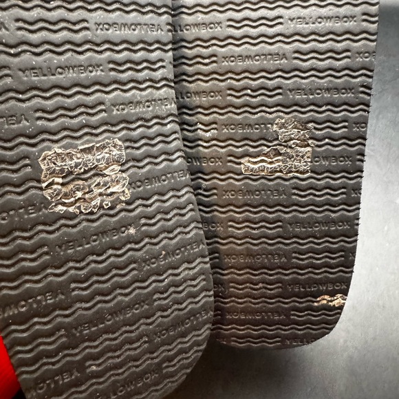 Yellow Box Flip Flops Fayne Women's Blue & Silver Metallic Comfort Sandals SZ 7 - Picture 6 of 16